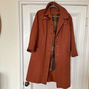 Vintage Forecaster Of Boston Trench Coat With Wool Plaid Lining